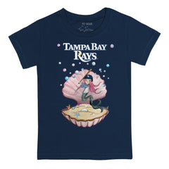 Navy Tampa Bay Rays Tiny Turnip Youth Mermaid T-Shirt