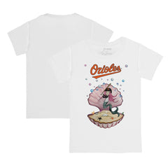 White Baltimore Orioles Tiny Turnip Youth Mermaid T-Shirt