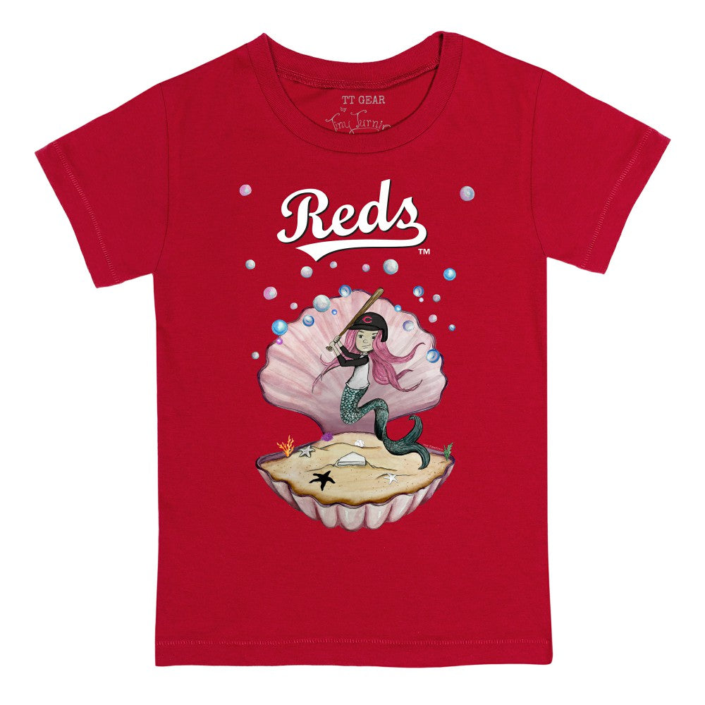 Red Cincinnati Reds Tiny Turnip Youth Mermaid T-Shirt
