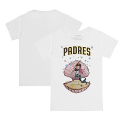 White San Diego Padres Tiny Turnip Youth Mermaid T-Shirt