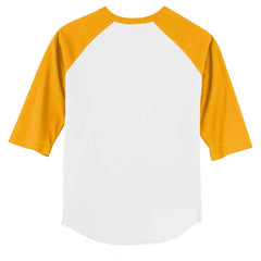 White/Gold San Diego Padres Tiny Turnip Youth Monster Truck 3/4-Sleeve Raglan T-Shirt