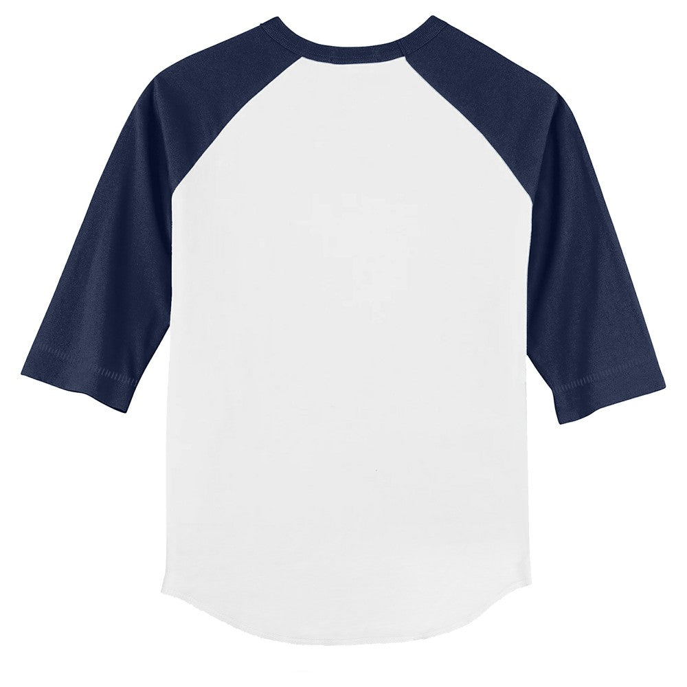 White/Navy Minnesota Twins Tiny Turnip Youth Monster Truck 3/4-Sleeve Raglan T-Shirt