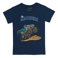Navy Seattle Mariners Tiny Turnip Youth Monster Truck T-Shirt