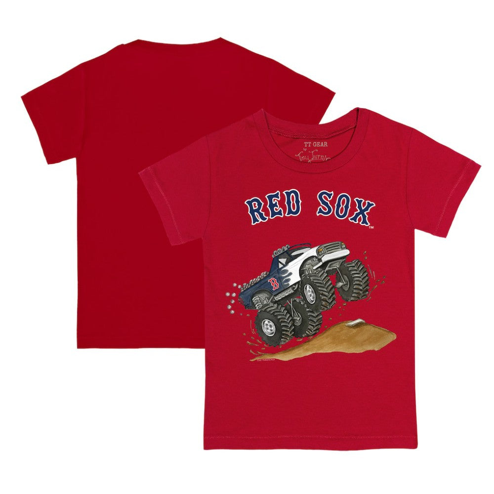 Red Boston Red Sox Tiny Turnip Youth Monster Truck T-Shirt