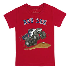 Red Boston Red Sox Tiny Turnip Youth Monster Truck T-Shirt