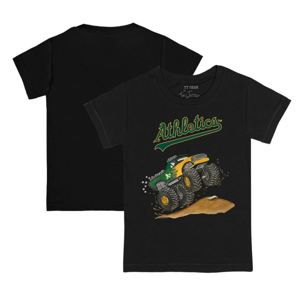 Black Athletics Tiny Turnip Youth Monster Truck T-Shirt