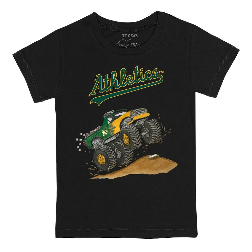 Black Athletics Tiny Turnip Youth Monster Truck T-Shirt