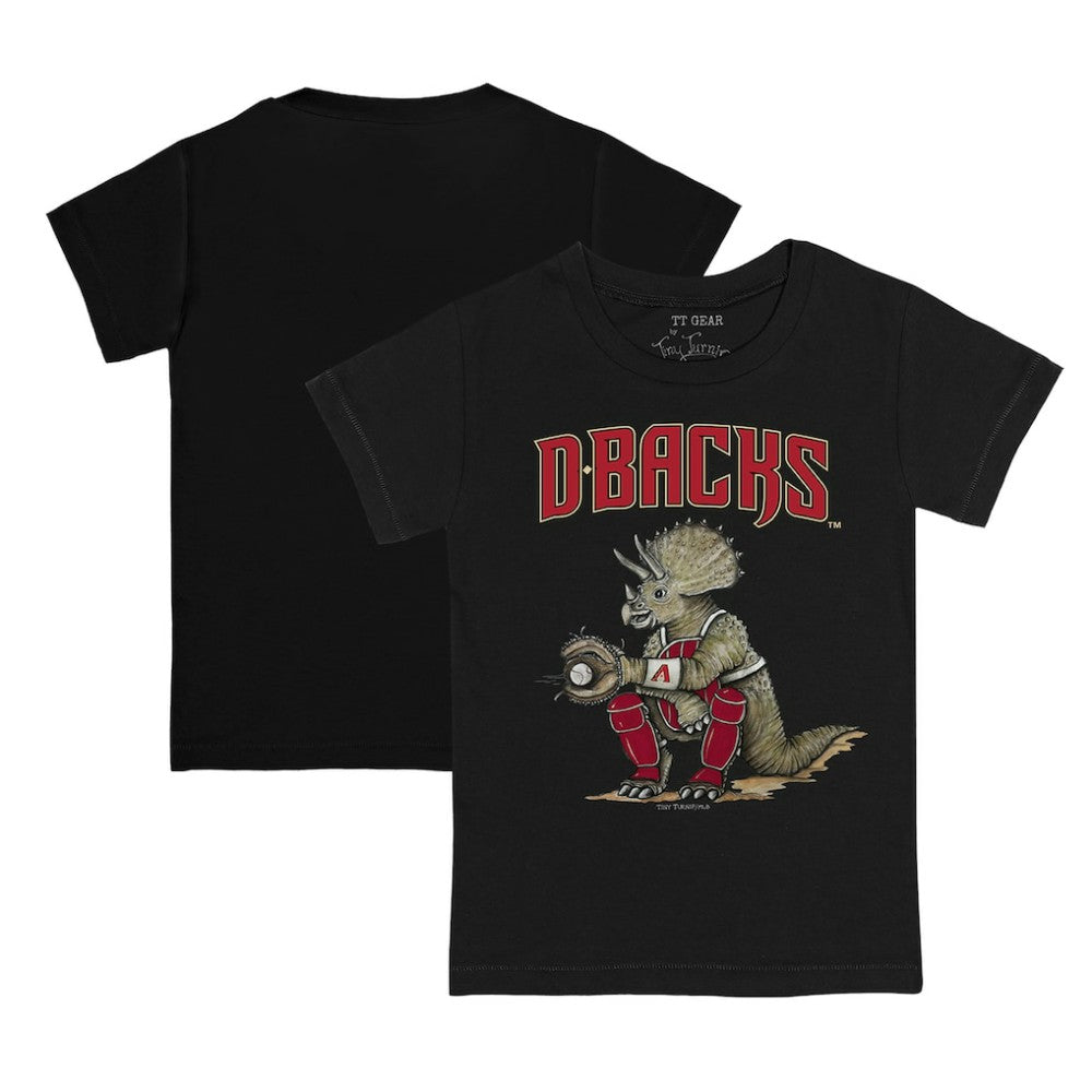 Black Arizona Diamondbacks Tiny Turnip Youth Triceratops T-Shirt