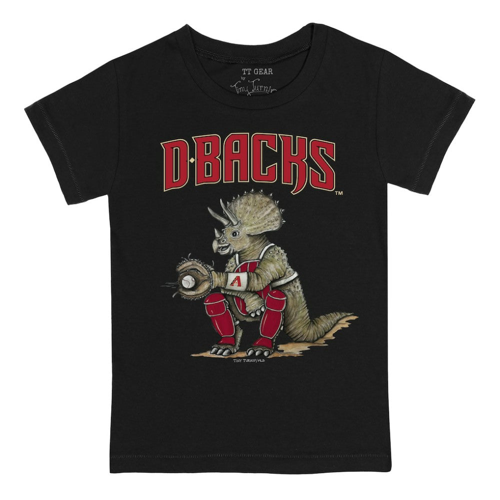 Black Arizona Diamondbacks Tiny Turnip Youth Triceratops T-Shirt
