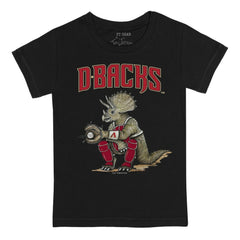 Black Arizona Diamondbacks Tiny Turnip Youth Triceratops T-Shirt