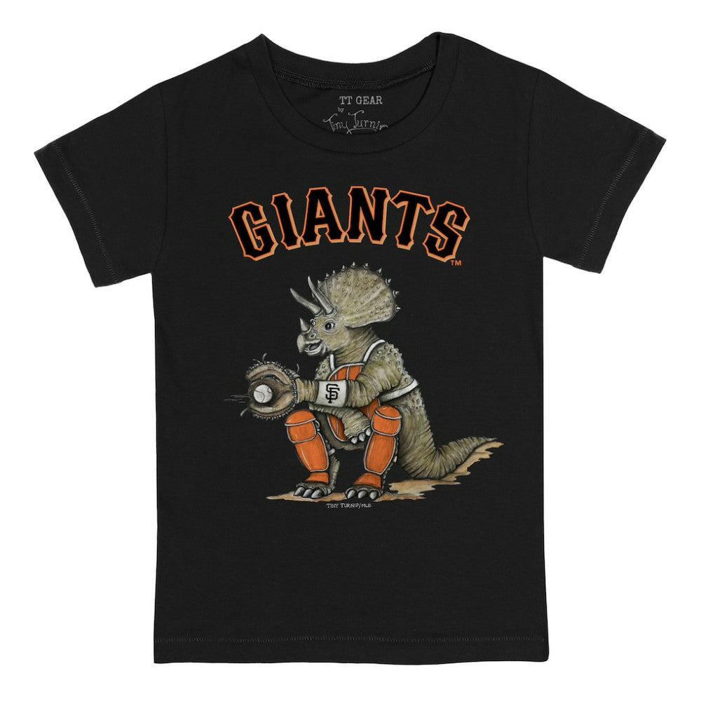 Black San Francisco Giants Tiny Turnip Youth Triceratops T-Shirt