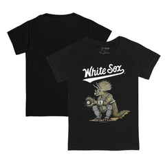 Black Chicago White Sox Tiny Turnip Youth Triceratops T-Shirt