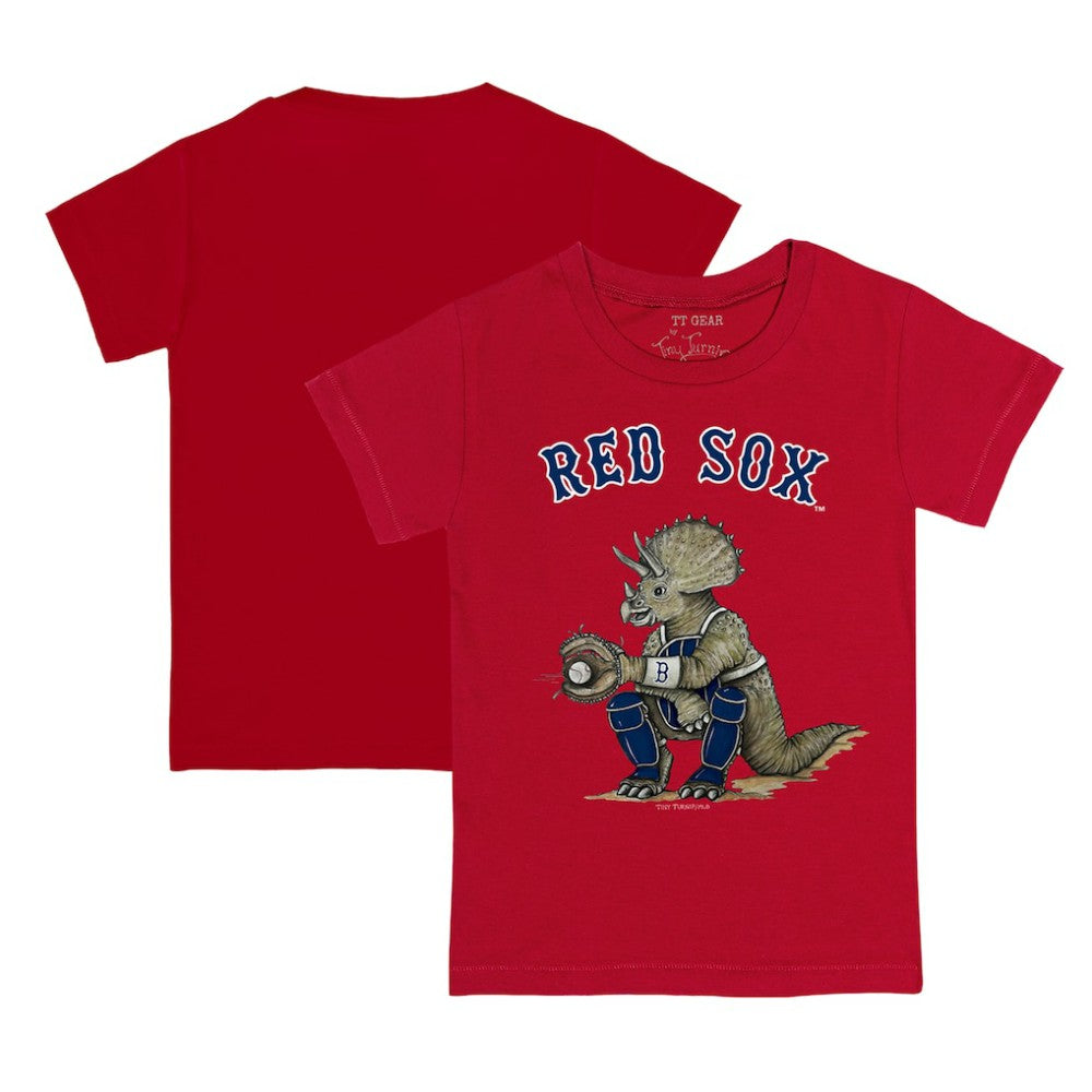 Red Boston Red Sox Tiny Turnip Youth Triceratops T-Shirt