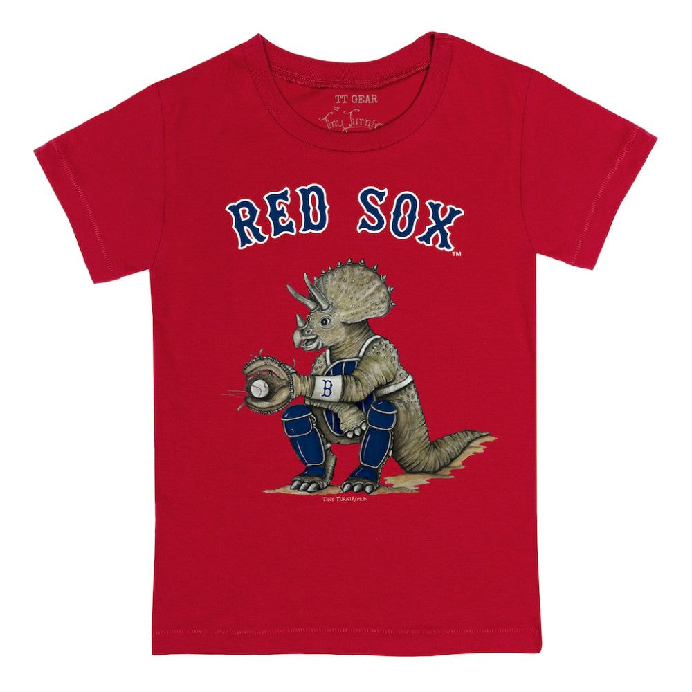 Red Boston Red Sox Tiny Turnip Youth Triceratops T-Shirt
