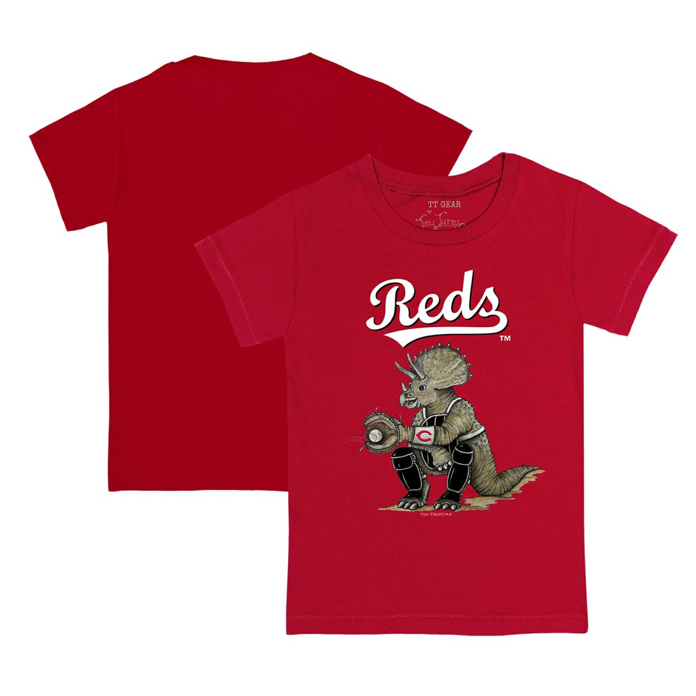 Red Cincinnati Reds Tiny Turnip Youth Triceratops T-Shirt