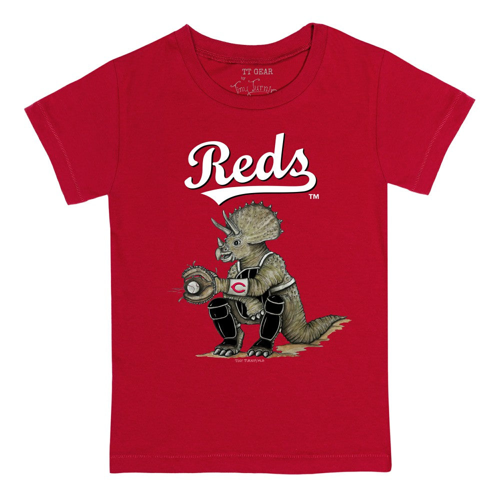 Red Cincinnati Reds Tiny Turnip Youth Triceratops T-Shirt