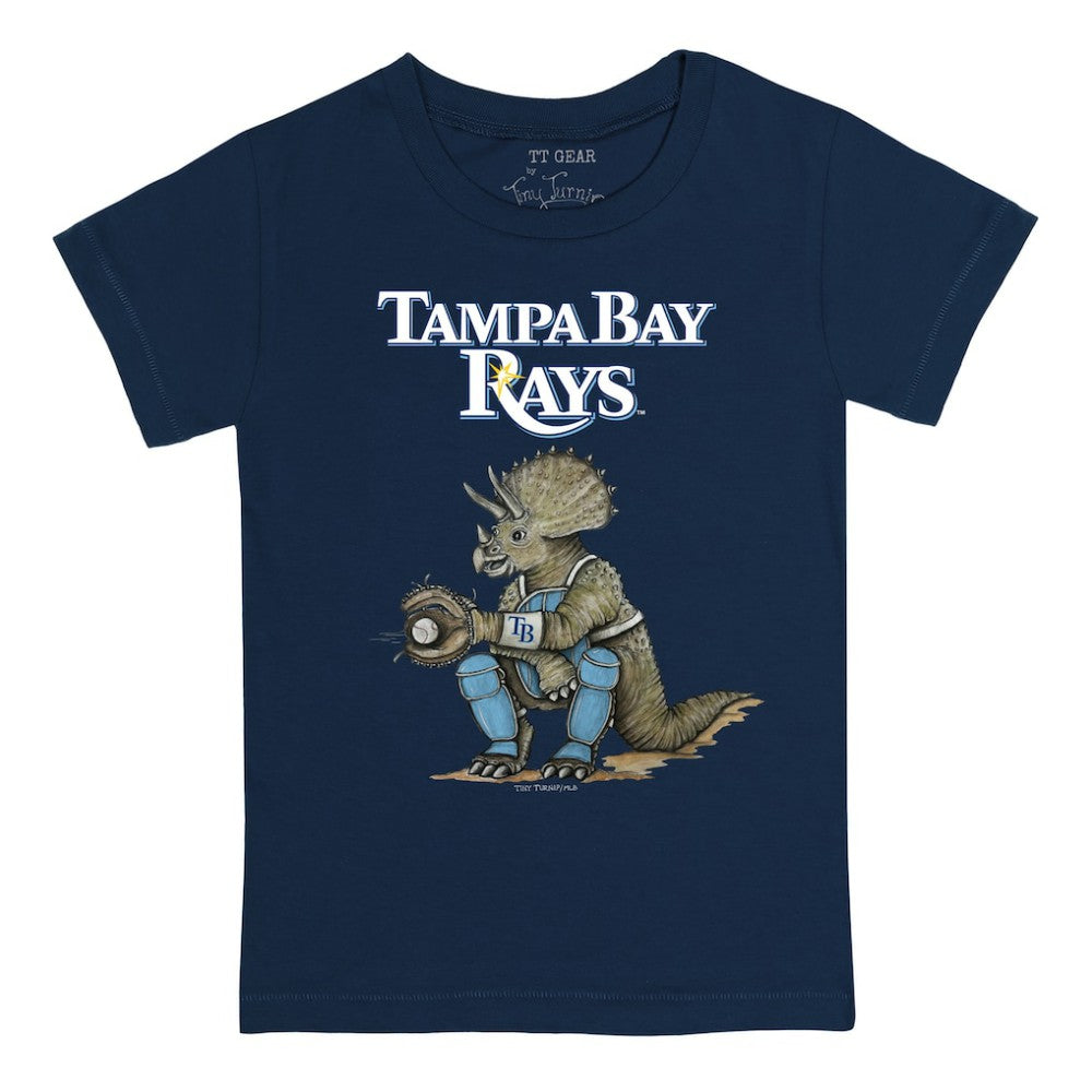 Navy Tampa Bay Rays Tiny Turnip Youth Triceratops T-Shirt