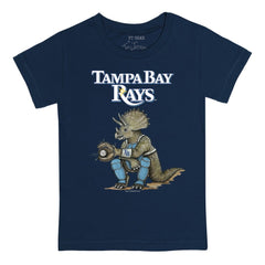 Navy Tampa Bay Rays Tiny Turnip Youth Triceratops T-Shirt