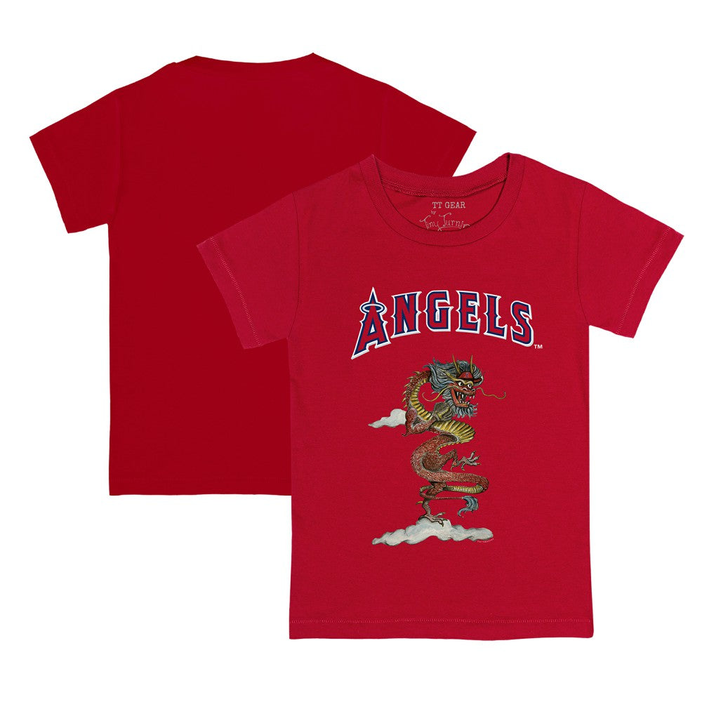 Red Los Angeles Angels Tiny Turnip Youth 2024 Year of the Dragon T-Shirt