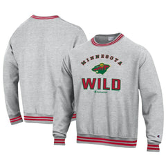 NHL Minnesota Wild Champion Reverse Weave Yarn Dye Pullover Sweatshirt