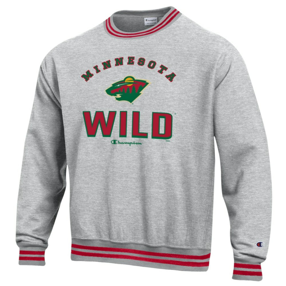 NHL Minnesota Wild Champion Reverse Weave Yarn Dye Pullover Sweatshirt