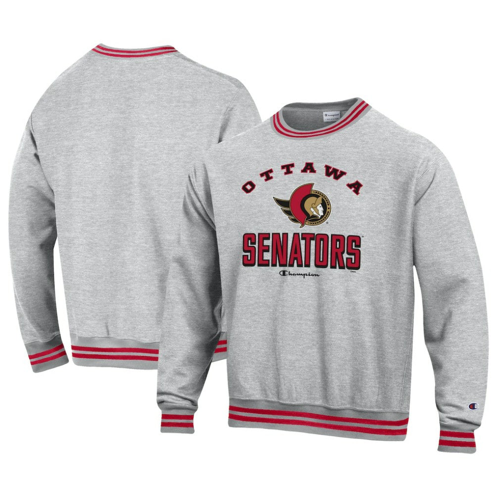 NHL Ottawa Senators Champion Reverse Weave Yarn Dye Pullover Sweatshirt