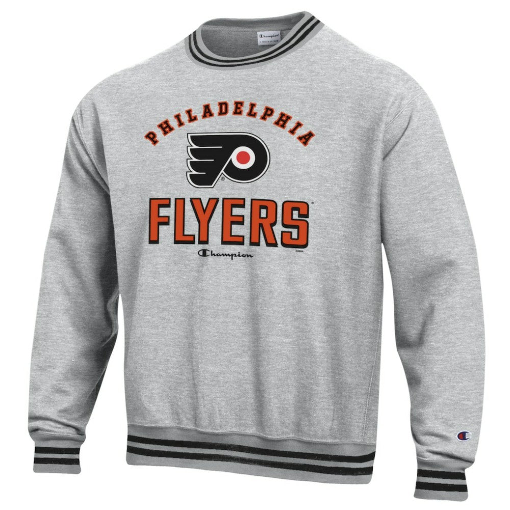 NHL Philadelphia Flyers Champion Reverse Weave Yarn Dye Pullover Sweatshirt