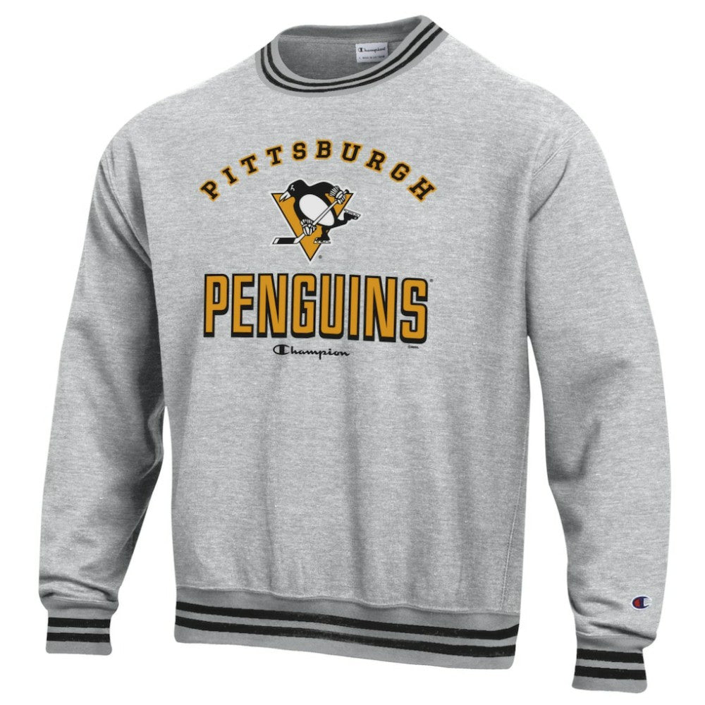 NHL Pittsburgh Penguins Champion Reverse Weave Yarn Dye Pullover Sweatshirt