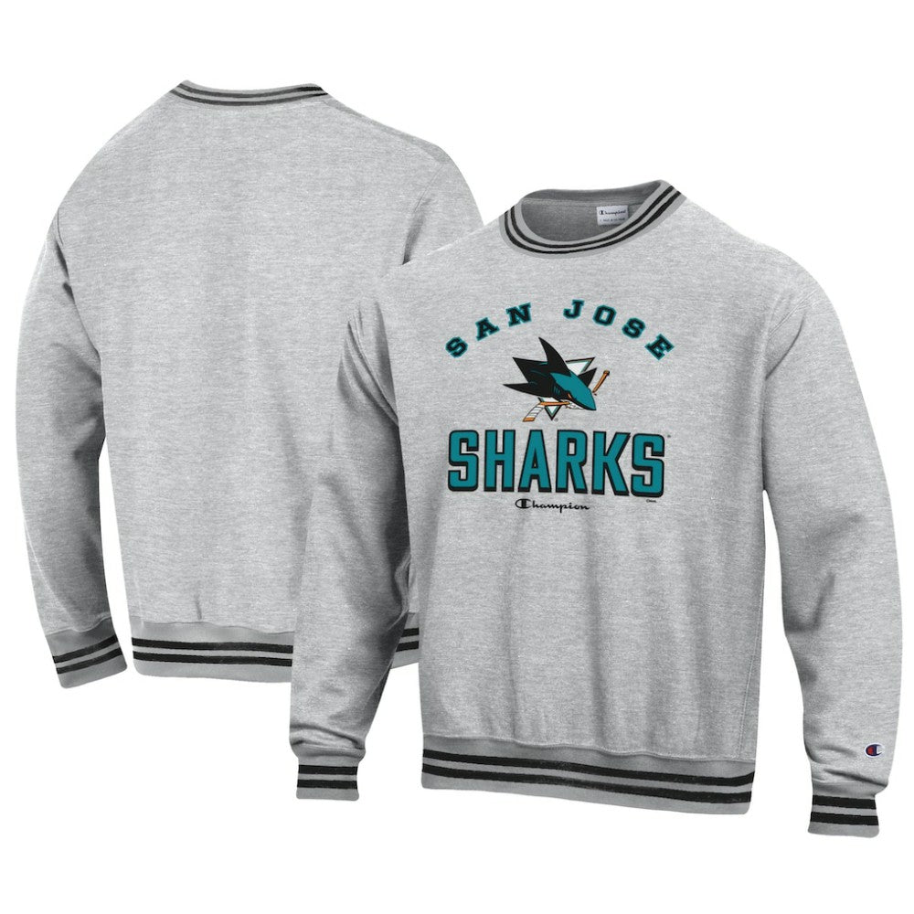 NHL San Jose Sharks Champion Reverse Weave Yarn Dye Pullover Sweatshirt