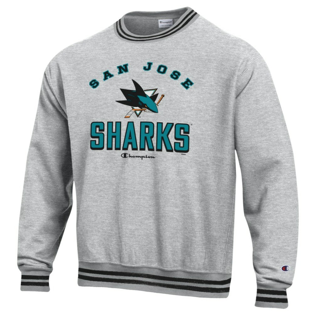 NHL San Jose Sharks Champion Reverse Weave Yarn Dye Pullover Sweatshirt
