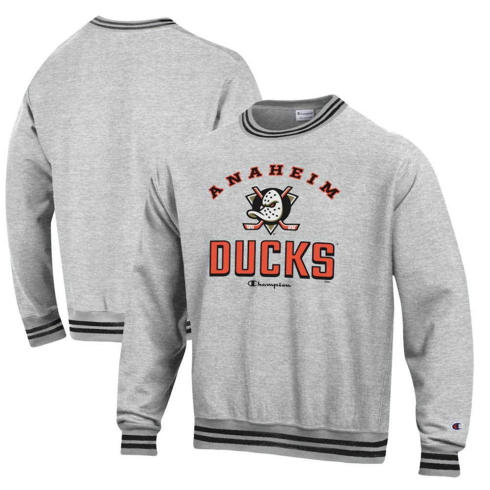 NHL Anaheim Ducks Champion Reverse Weave Yarn Dye Pullover Sweatshirt