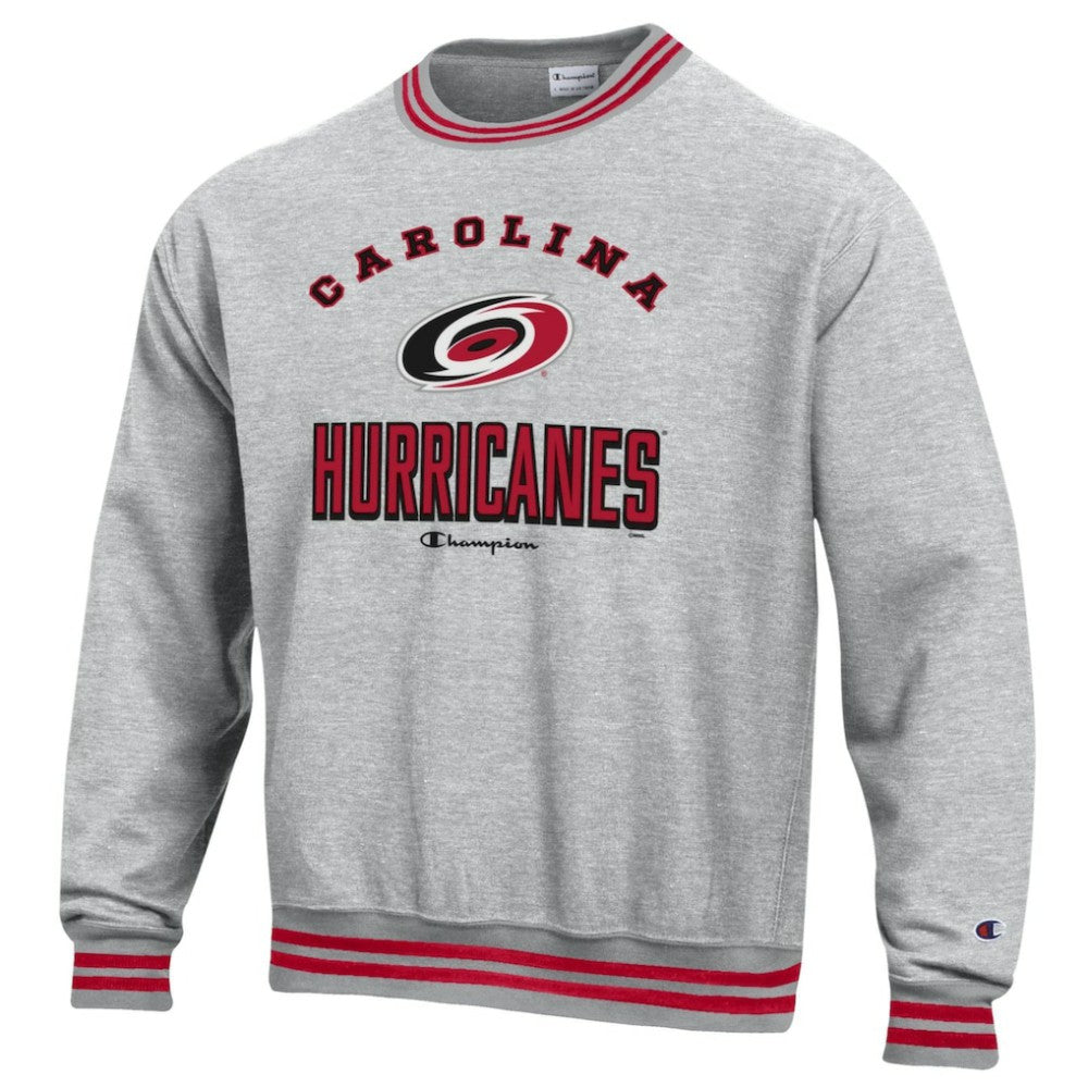 NHL Carolina Hurricanes Champion Reverse Weave Yarn Dye Pullover Sweatshirt