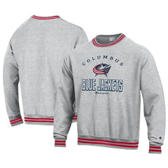 NHL Columbus Blue Jackets Champion Reverse Weave Yarn Dye Pullover Sweatshirt