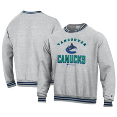 NHL Vancouver Canucks Champion Reverse Weave Yarn Dye Pullover Sweatshirt