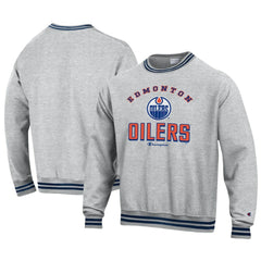 NHL Edmonton Oilers Champion Reverse Weave Yarn Dye Pullover Sweatshirt
