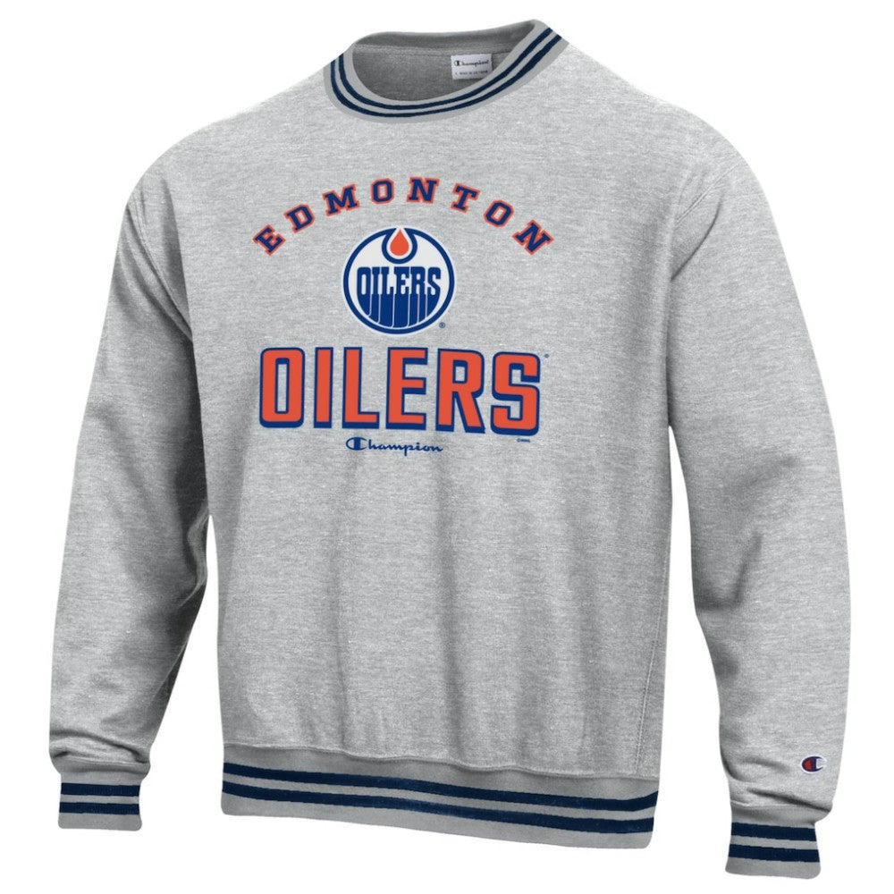 NHL Edmonton Oilers Champion Reverse Weave Yarn Dye Pullover Sweatshirt