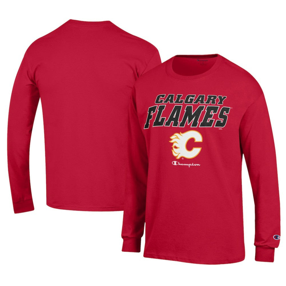 NHL Calgary Flames Champion Long-Sleeve Jersey T-Shirt