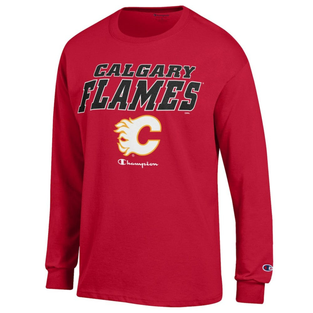 NHL Calgary Flames Champion Long-Sleeve Jersey T-Shirt