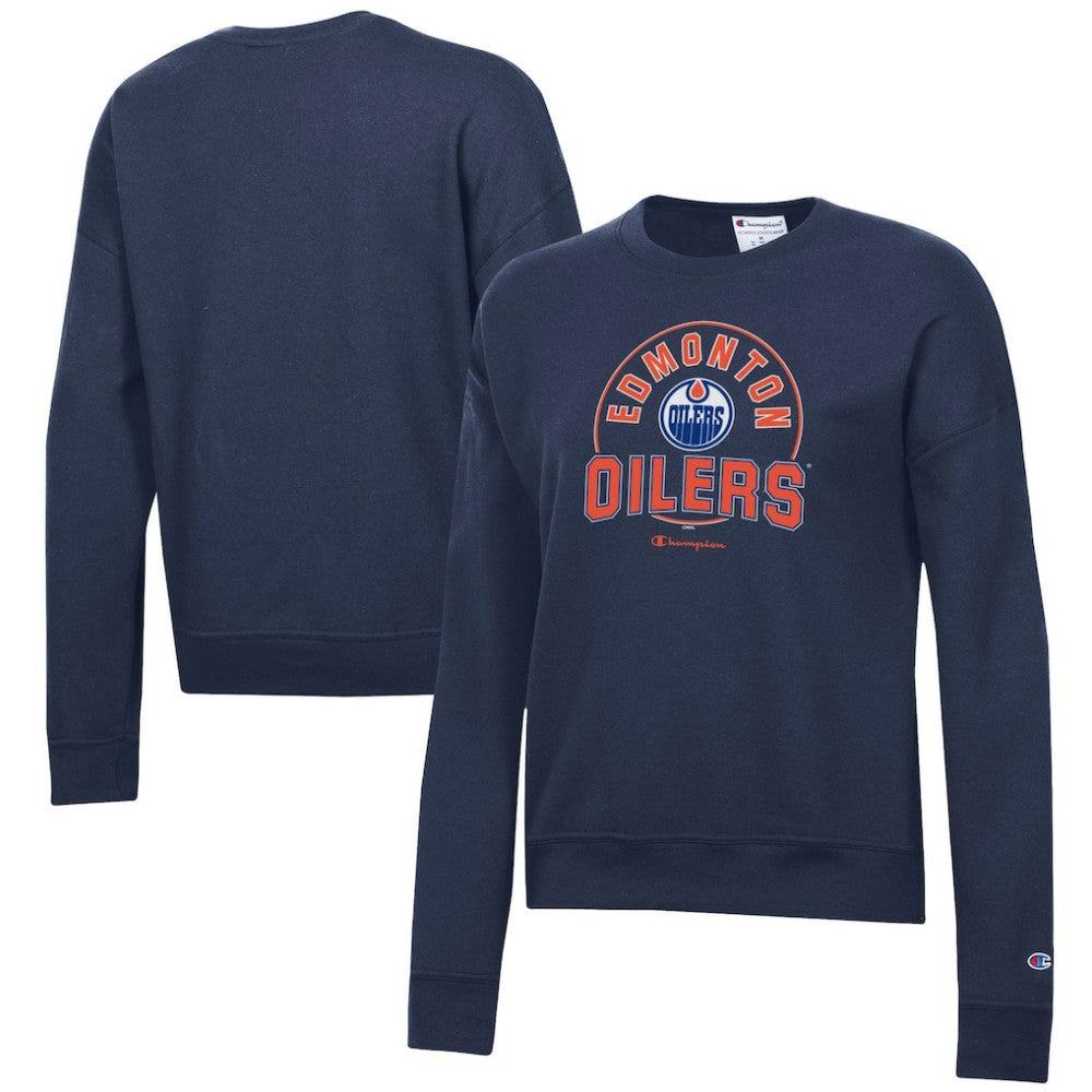 NHL Edmonton Oilers Champion Women's Powerblend Pullover Sweatshirt