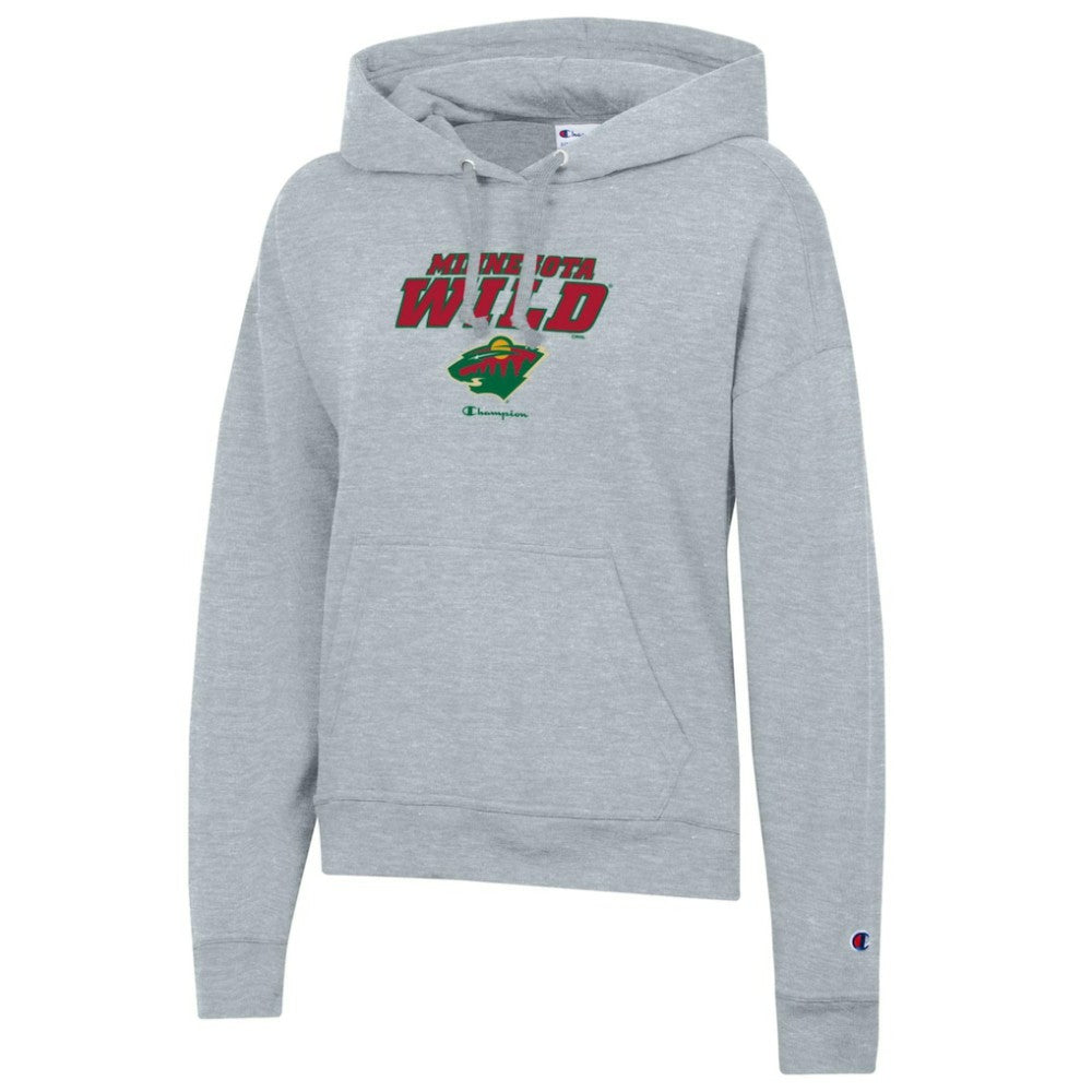 NHL Minnesota Wild Champion Women's Powerblend Fleece Pullover Hoodie