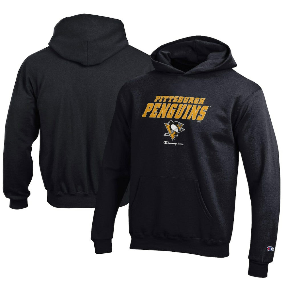 NHL Pittsburgh Penguins Champion Youth Eco Powerblend Pullover Hoodie