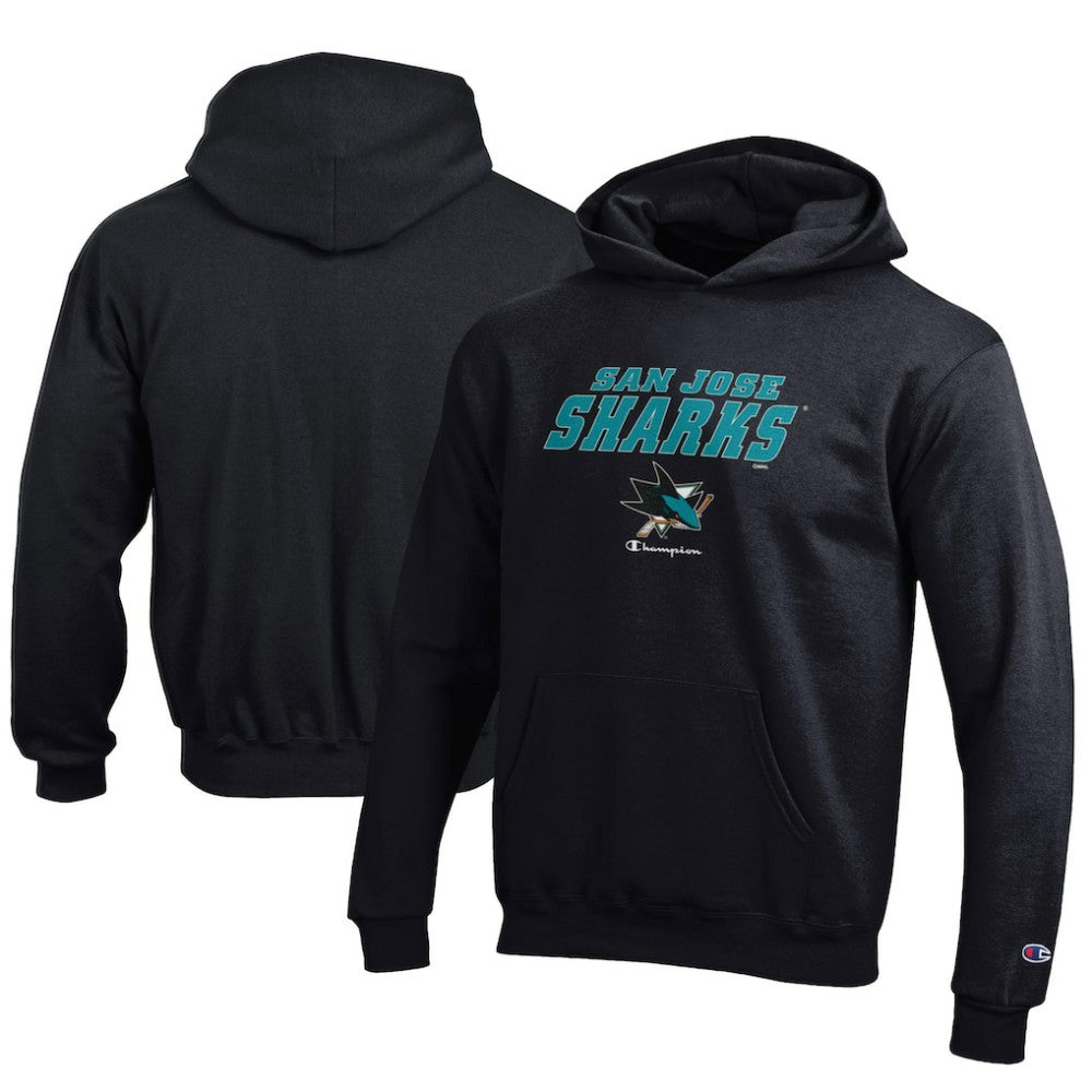 NHL San Jose Sharks Champion Youth Eco Powerblend Pullover Hoodie