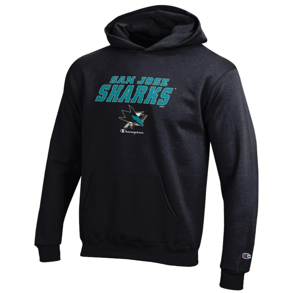 NHL San Jose Sharks Champion Youth Eco Powerblend Pullover Hoodie