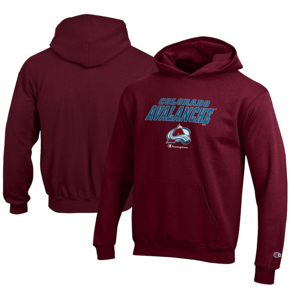 NHL Colorado Avalanche Champion Youth Eco Powerblend Pullover Hoodie
