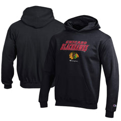 NHL Chicago Blackhawks Champion Youth Eco Powerblend Pullover Hoodie