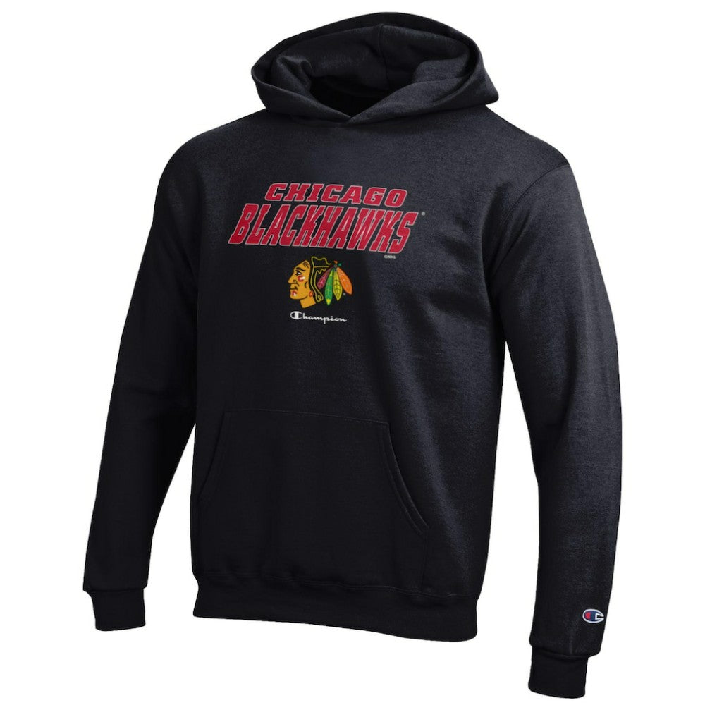 NHL Chicago Blackhawks Champion Youth Eco Powerblend Pullover Hoodie