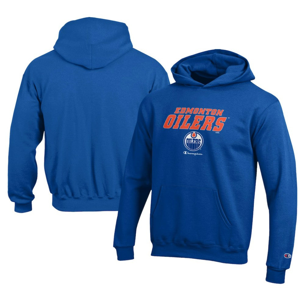 NHL Edmonton Oilers Champion Youth Eco Powerblend Pullover Hoodie