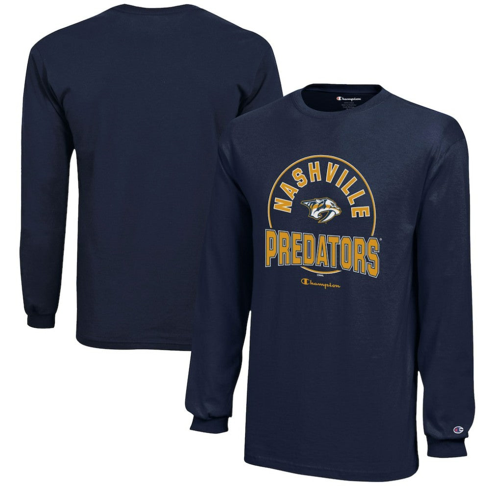 NHL Nashville Predators Champion Youth Long-Sleeve Jersey T-Shirt