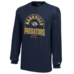 NHL Nashville Predators Champion Youth Long-Sleeve Jersey T-Shirt