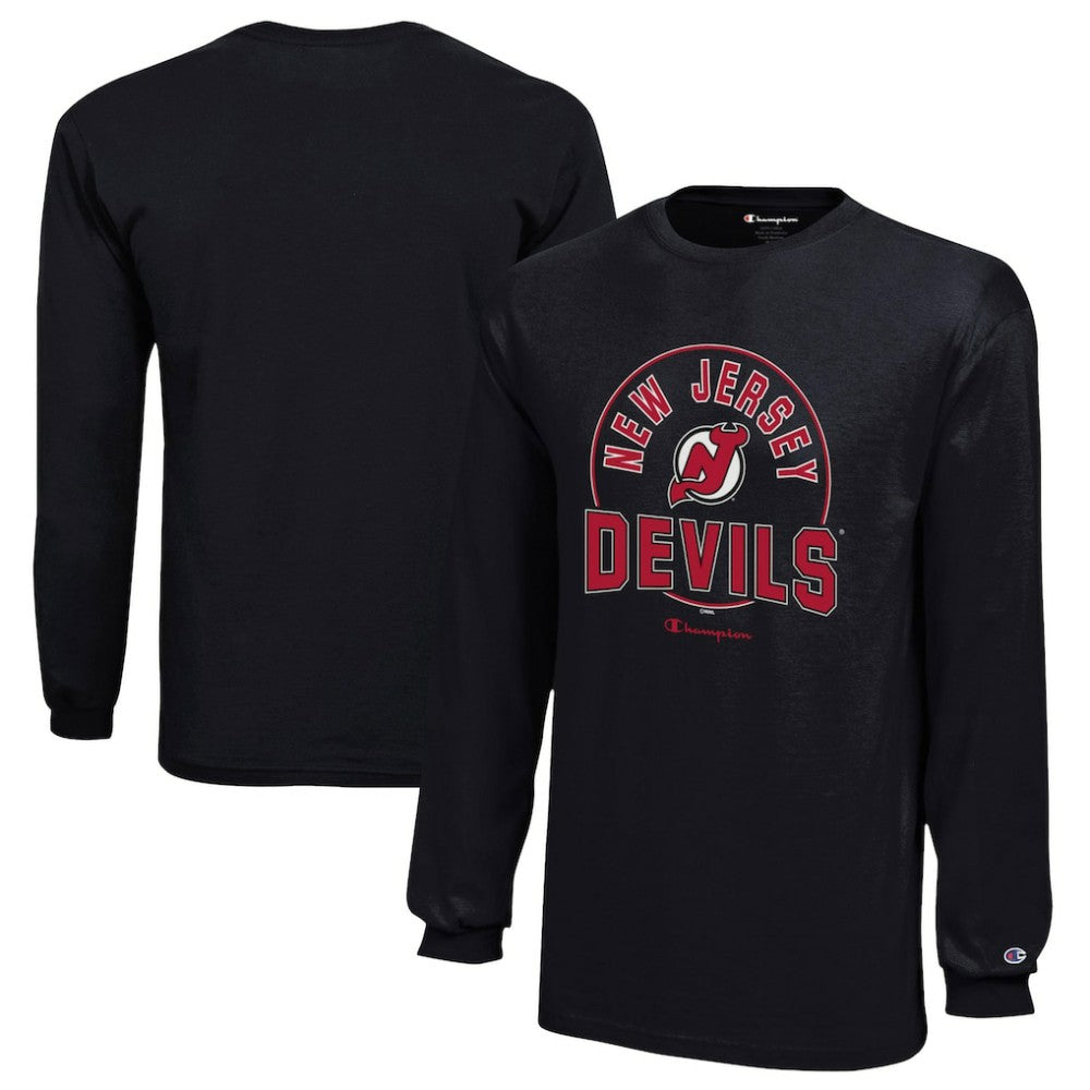NHL New Jersey Devils Champion Youth Long-Sleeve Jersey T-Shirt